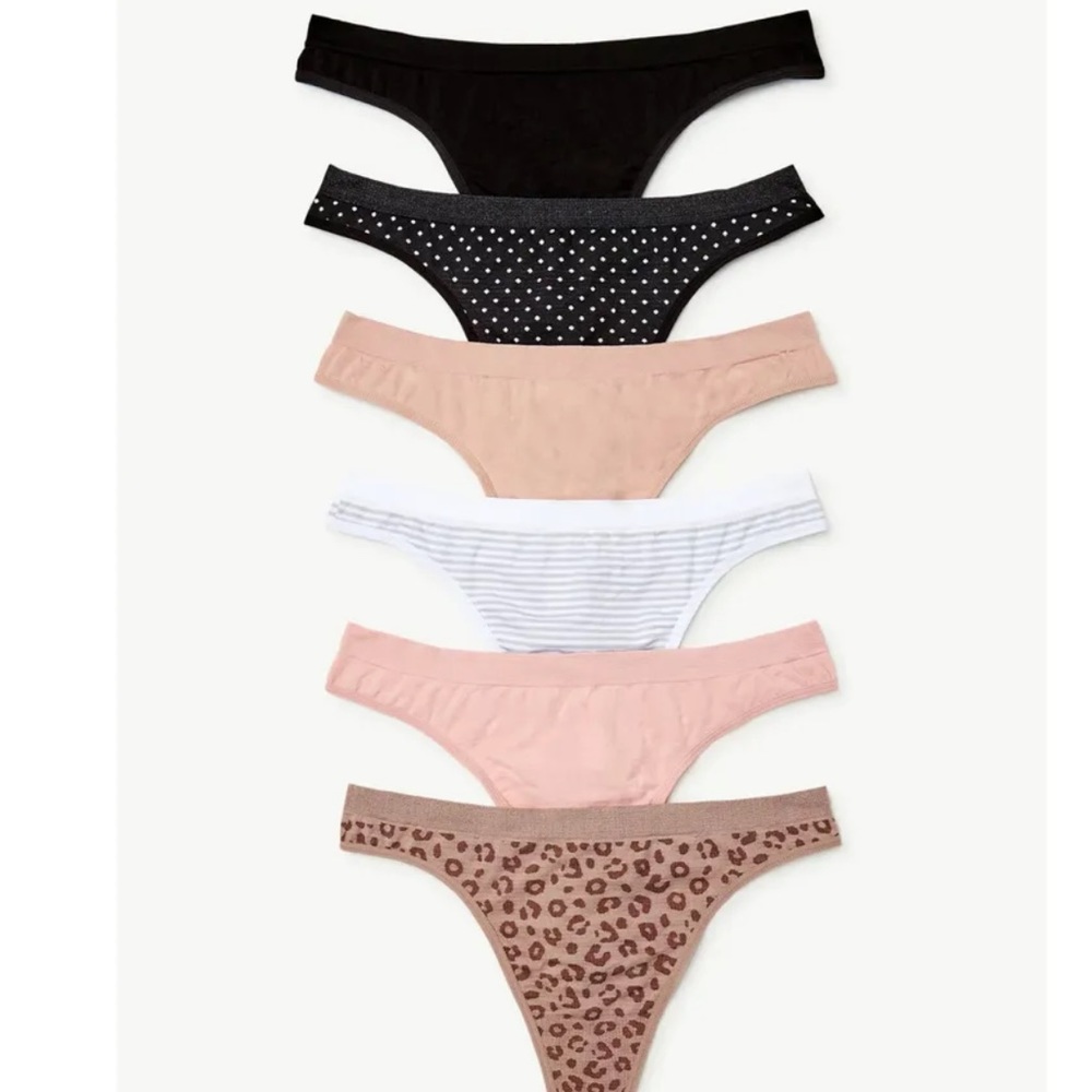 NWT Seamless Thong Panties ( XXXL 22) 5 Pairs